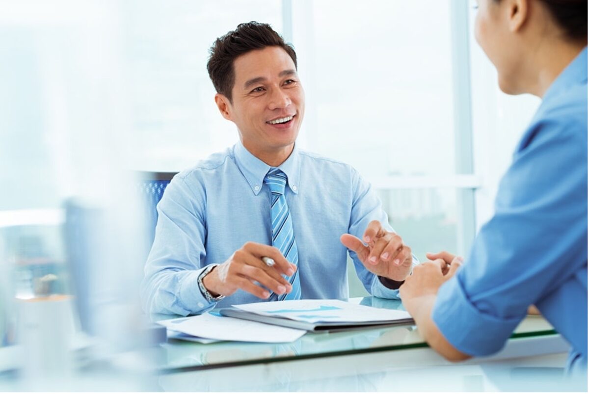 businessman in office